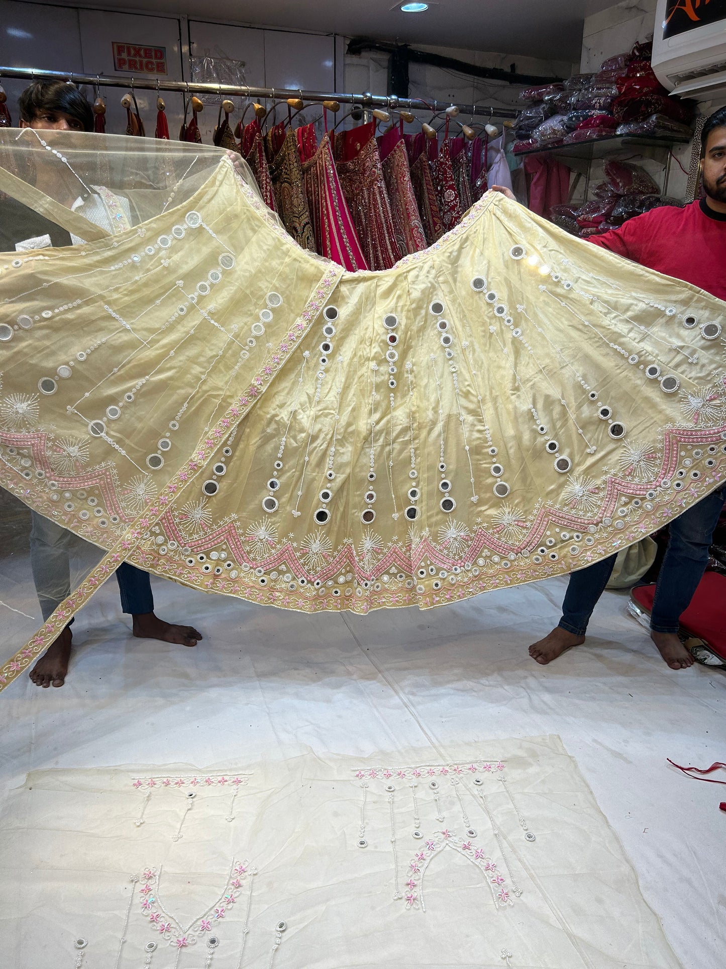 Gorgeous yellow Handwork Lehenga 😍