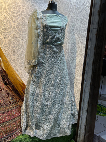 Pretty grey lehenga