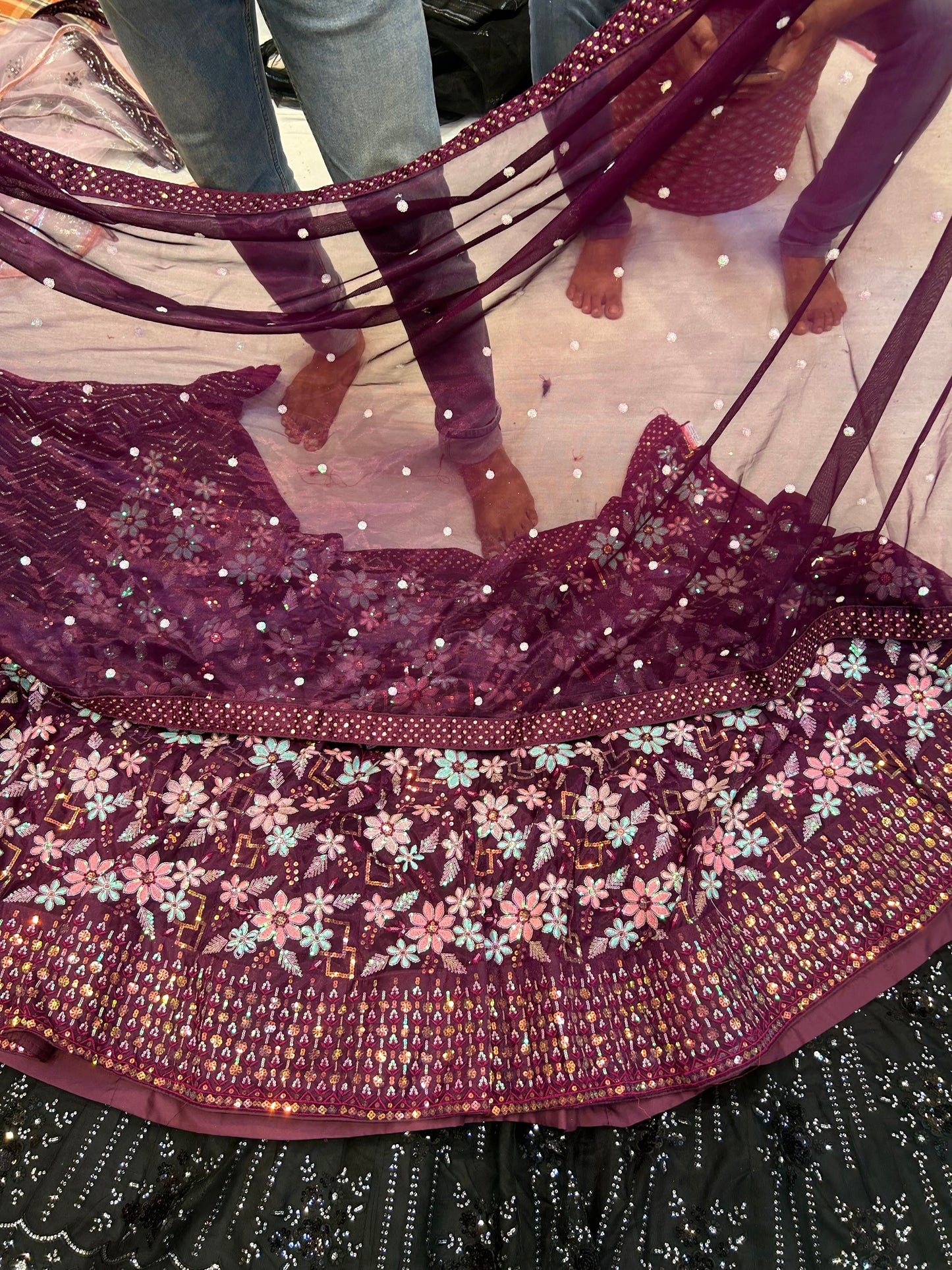 Amazing purple lehenga