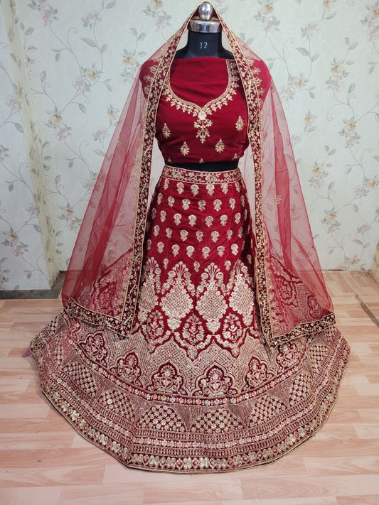 Lovely red bridal Lehenga