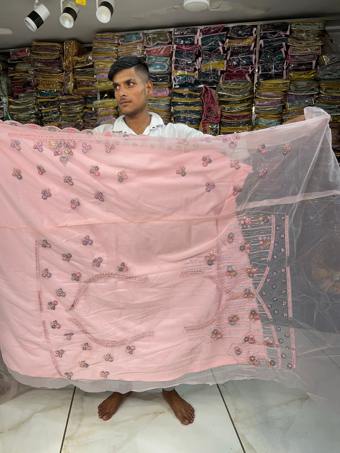 Extraordinary pink Lehenga Delhi