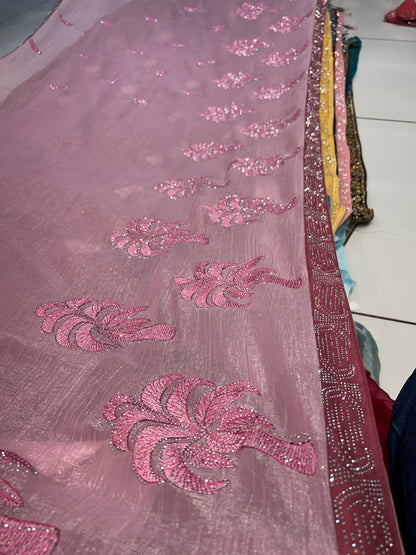 Fair Baby pink saree