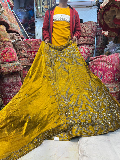 Stunning golden yellow Lehenga