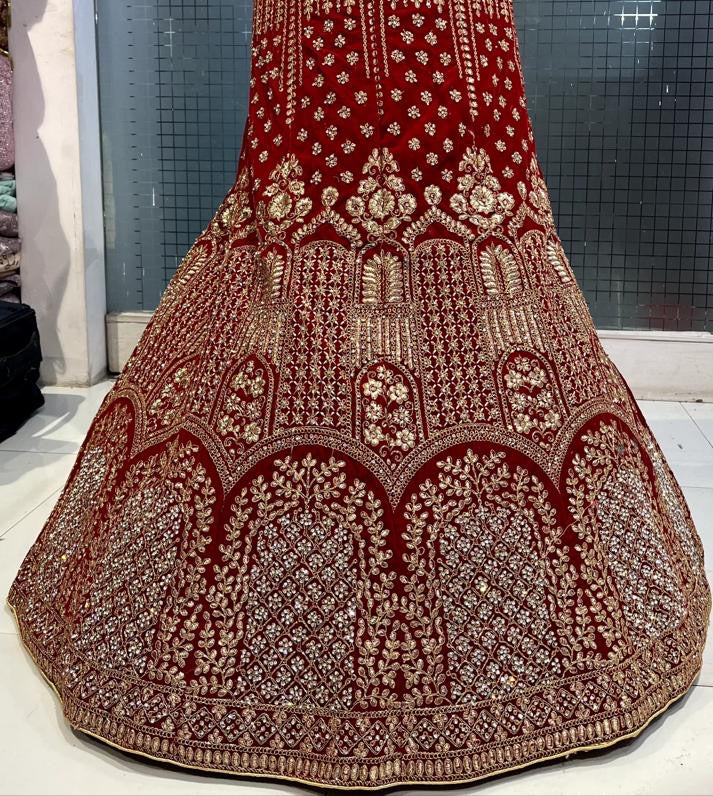 Stunning red bridal Lehenga