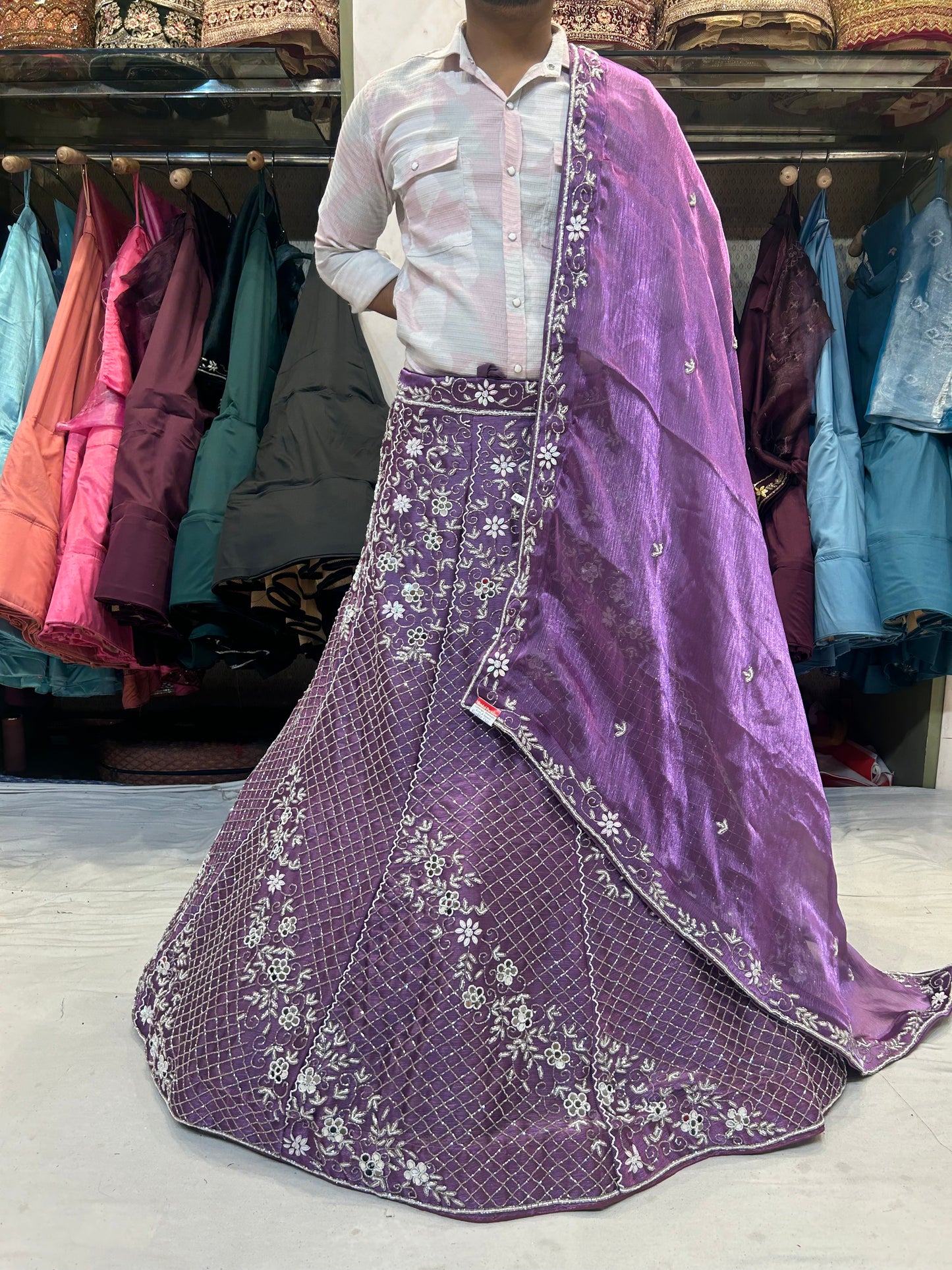 Astonishing purple PDP Lehenga 😍