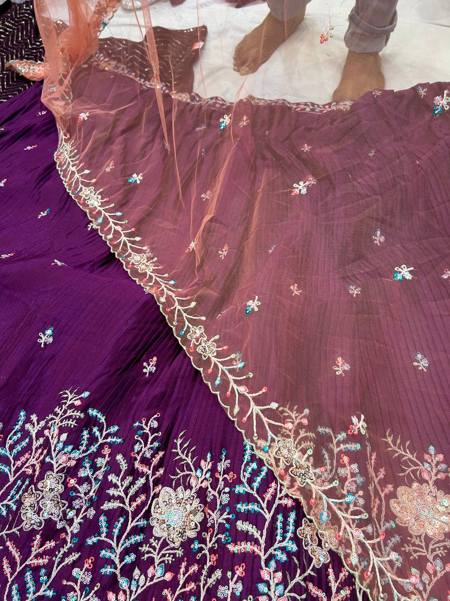 Beautiful purple lehenga