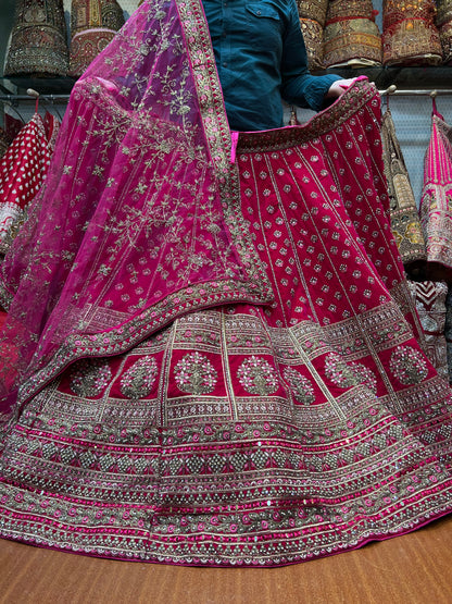 Fantastic red bridal lehenga