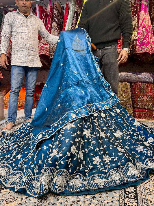 Elegant blue lehenga