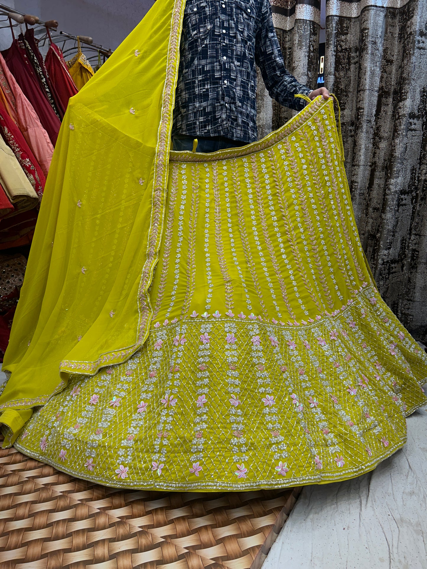 Haldi Mehendi Lehenga♥️