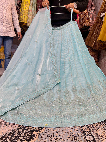 Majestic blue lehenga