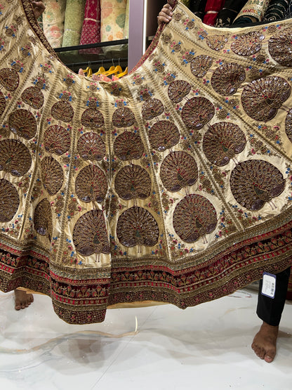 Peacock bridal lehenga