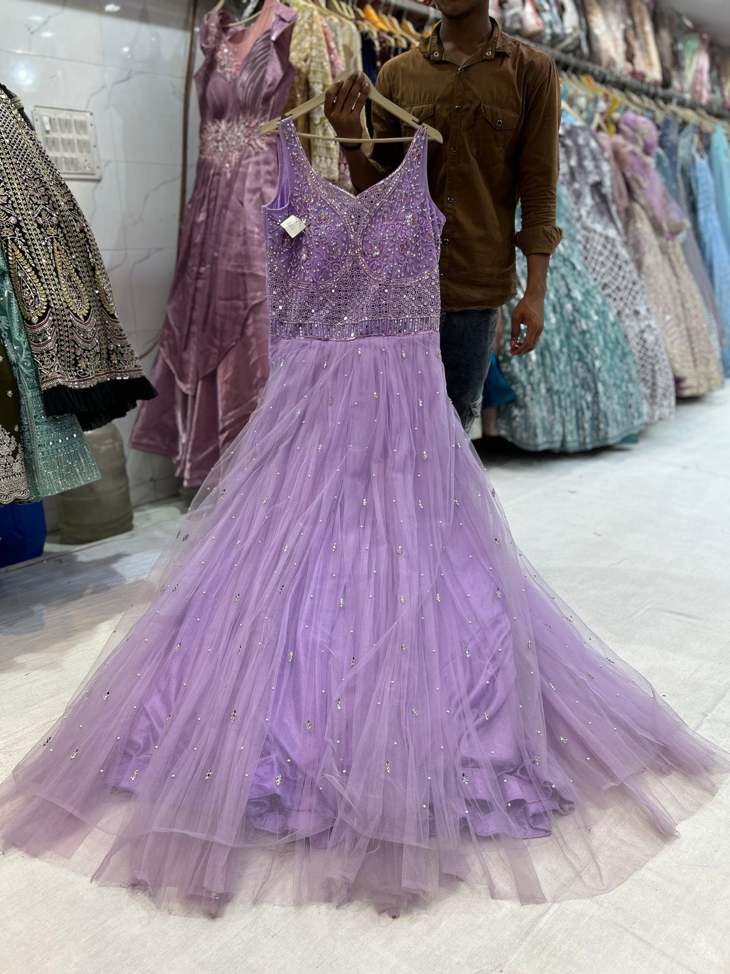 Purple stunning Lehenga