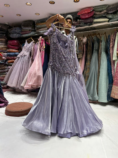 Astonishing Lilac Purple Gown