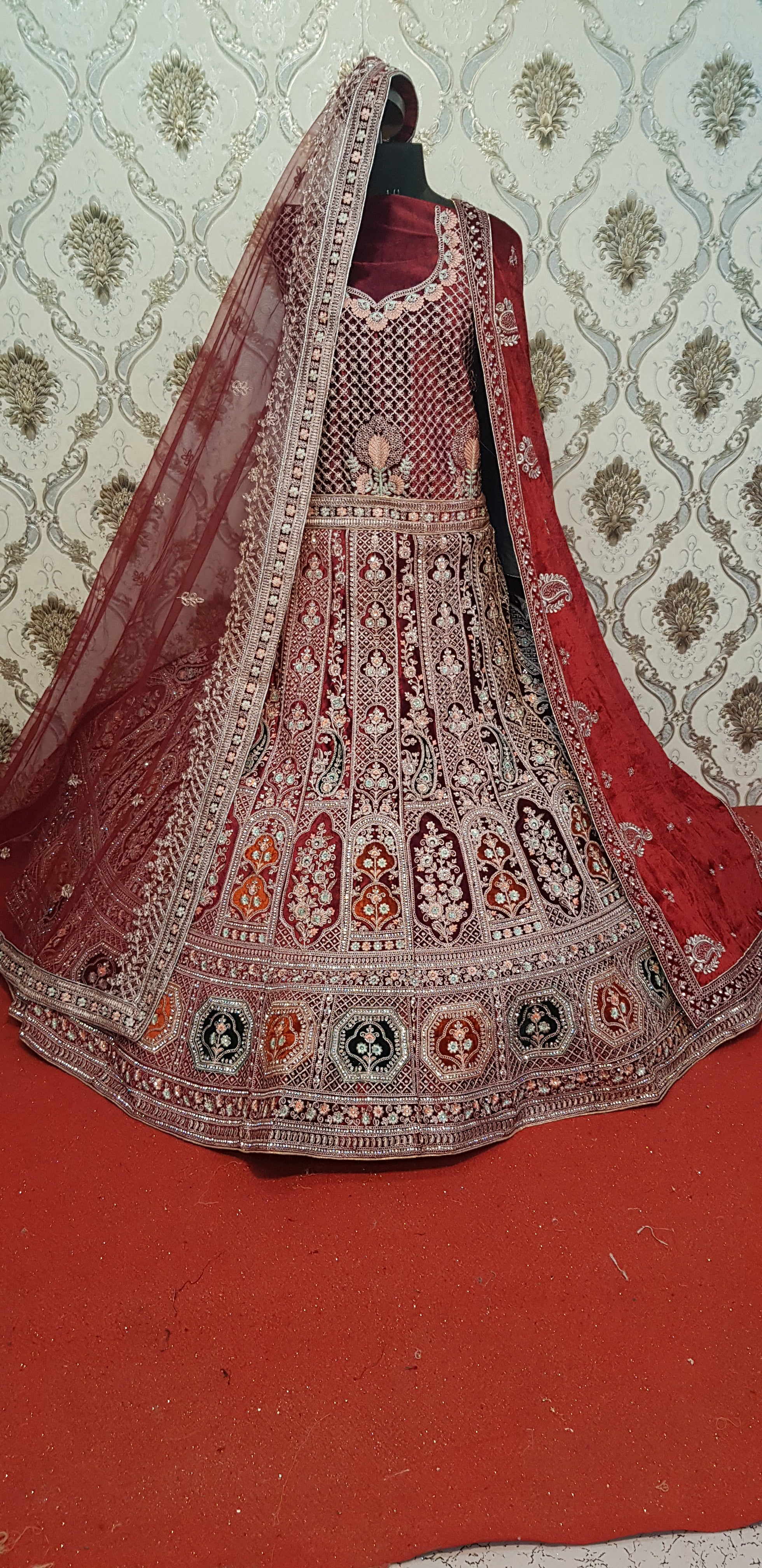 Red Bridal Lehenga Shopping World