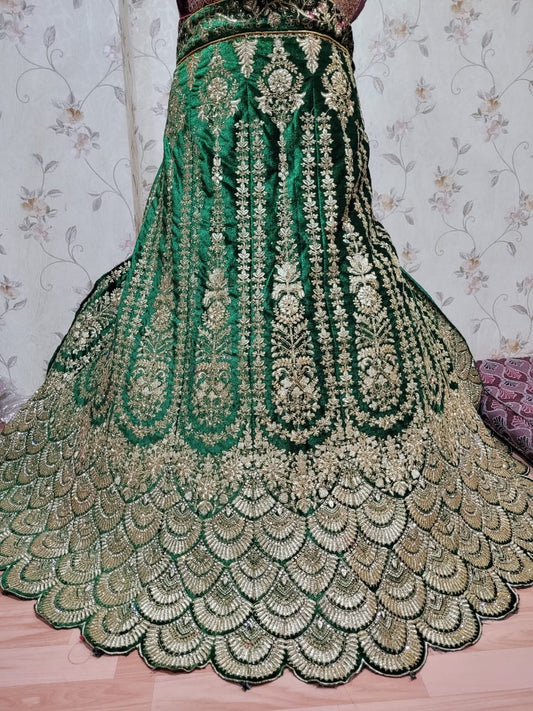 Lovely green bridal Lehenga