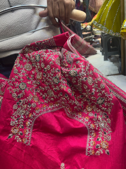 Impresionante lehenga roja