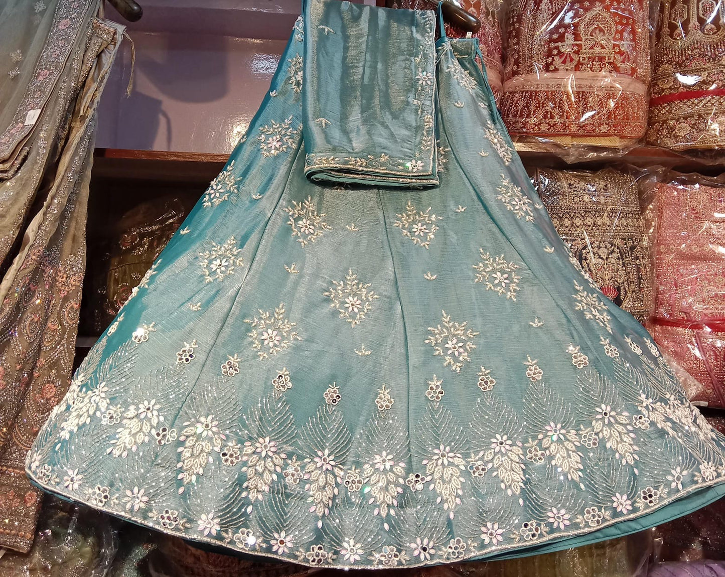 Gorgeous sky blue Lehenga