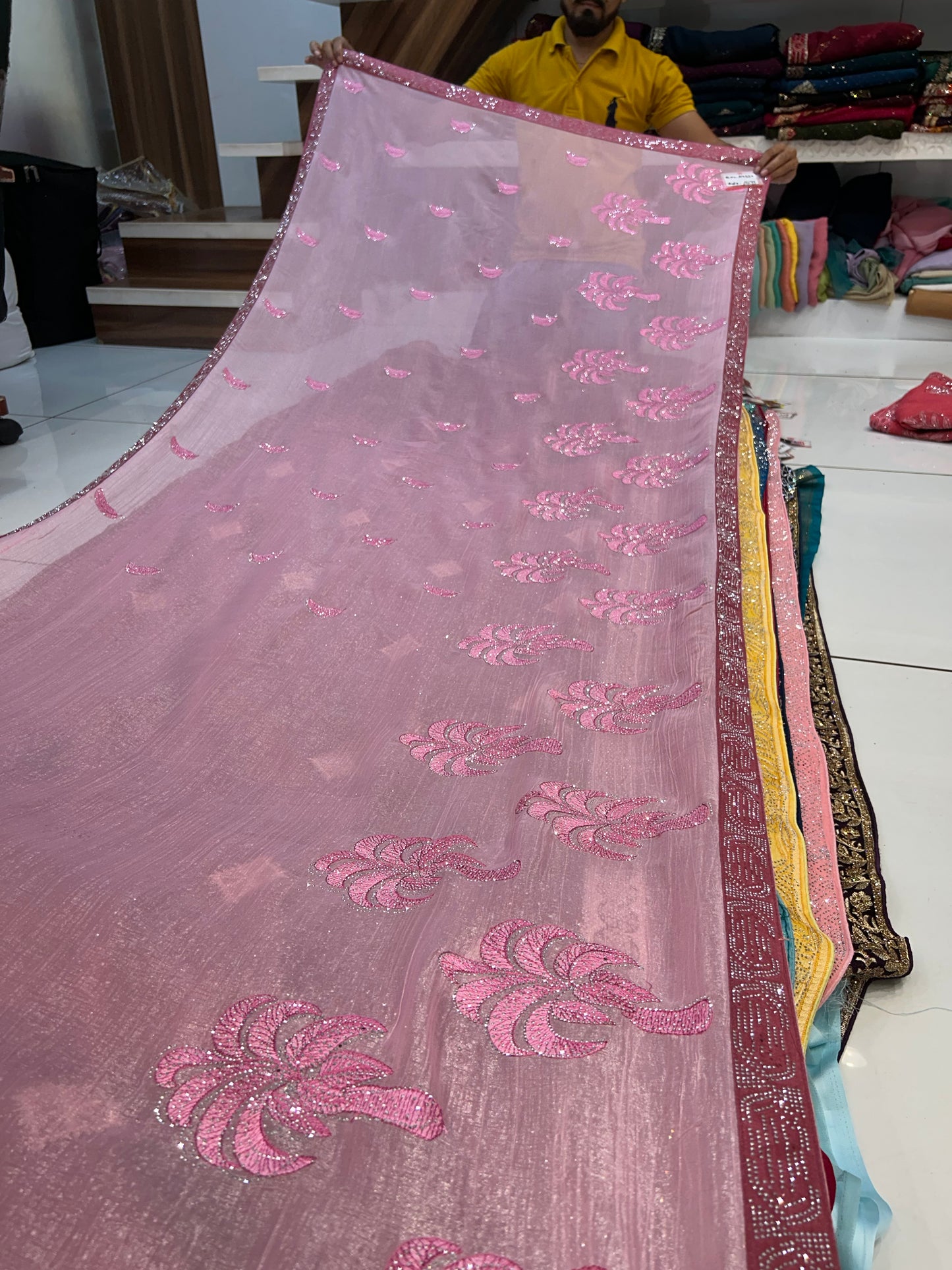 Fair Baby pink saree