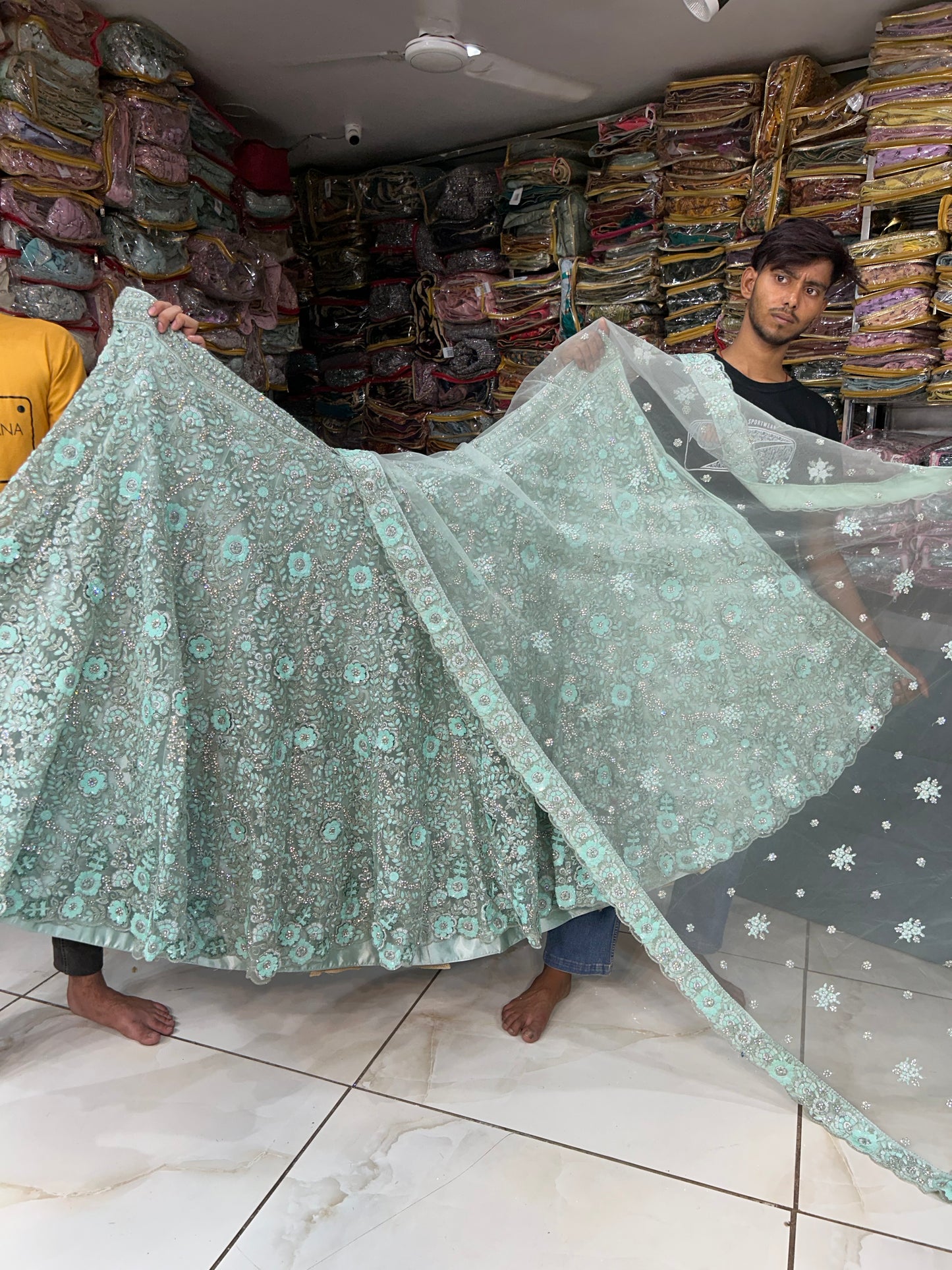 Awesome Green Lehenga Delhi