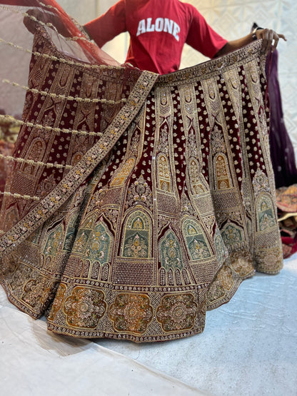 Gorgeous maroon Lehenga