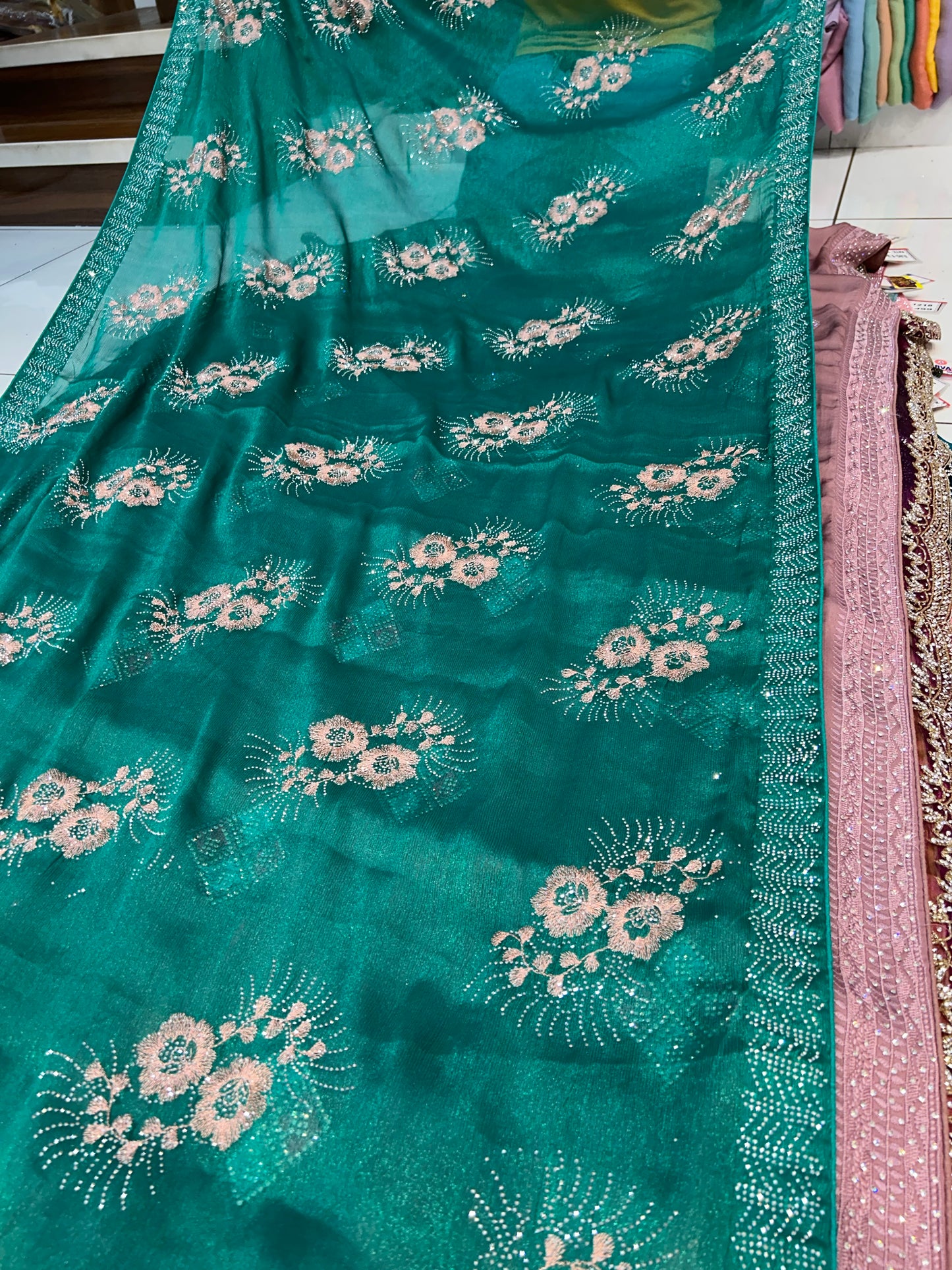 Rama Green saree