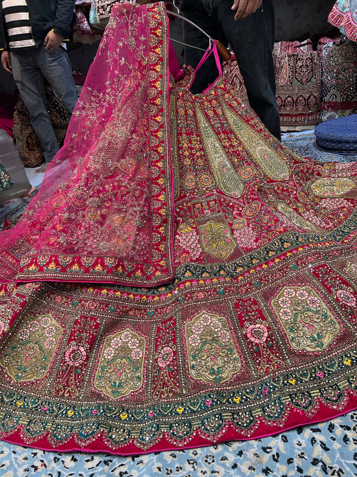 Amazing red bridal lehenga