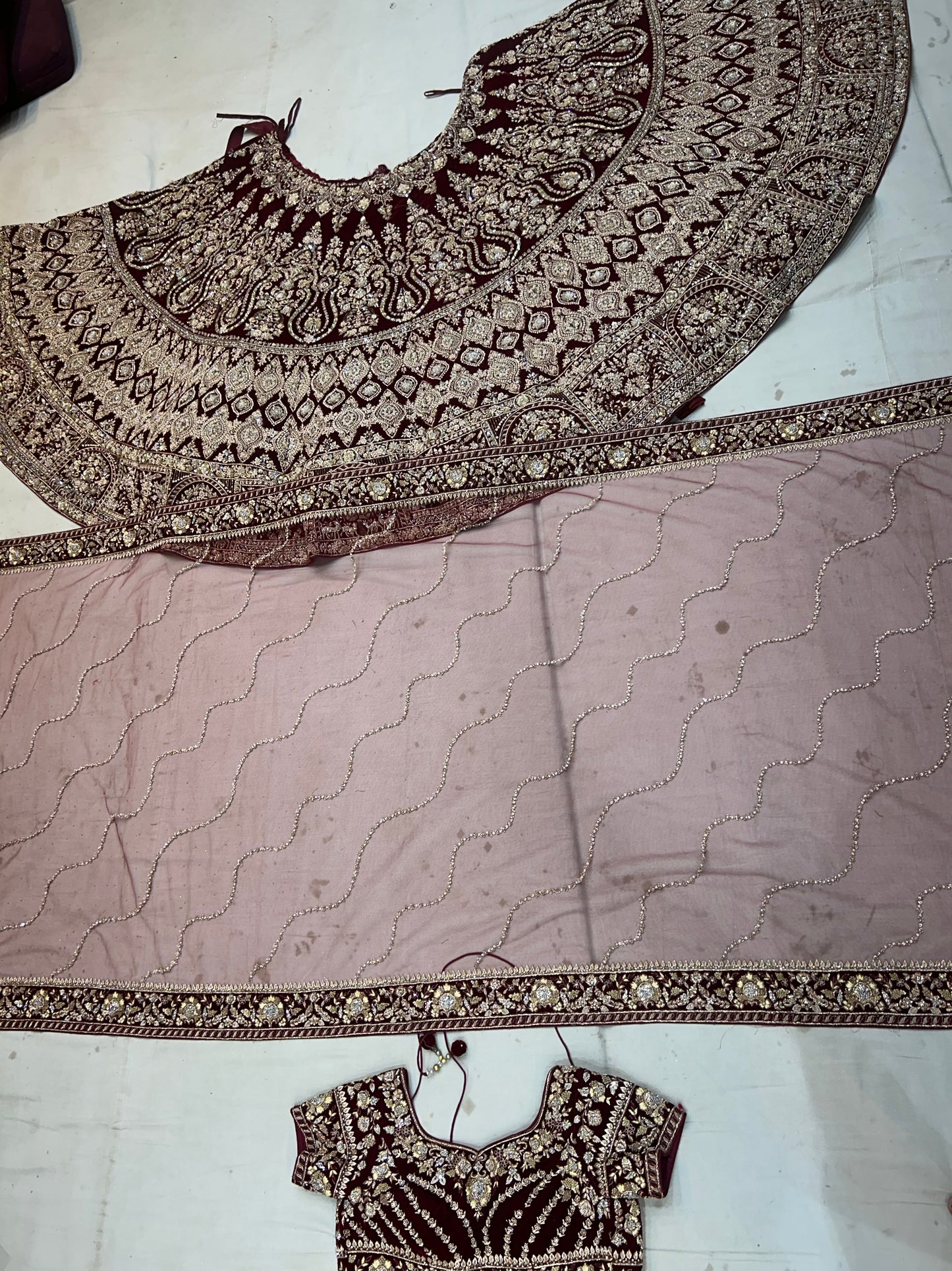 Dreamy maroon Lehenga