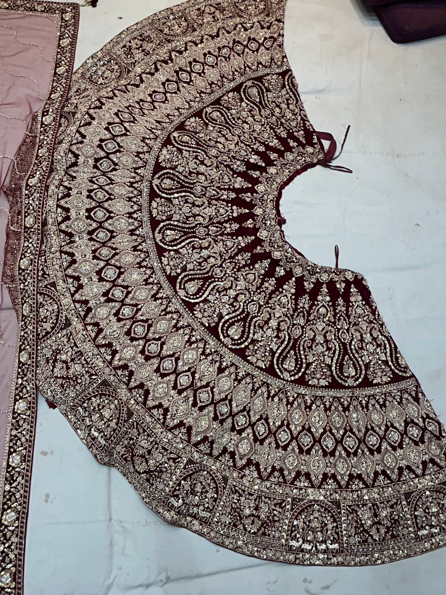 Dreamy maroon Lehenga