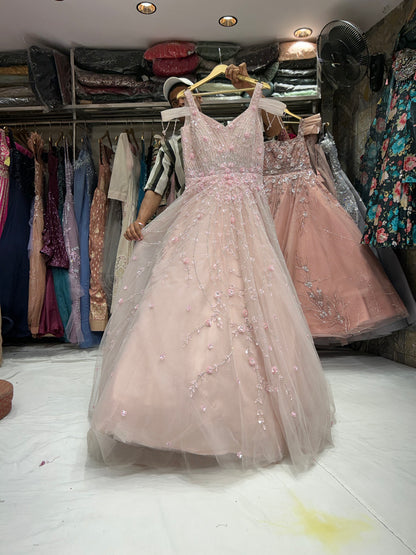 Eye catching baby pink Gown