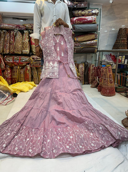 Fabulous baby pink long dress