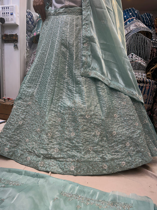 Designer Light blue Lehenga