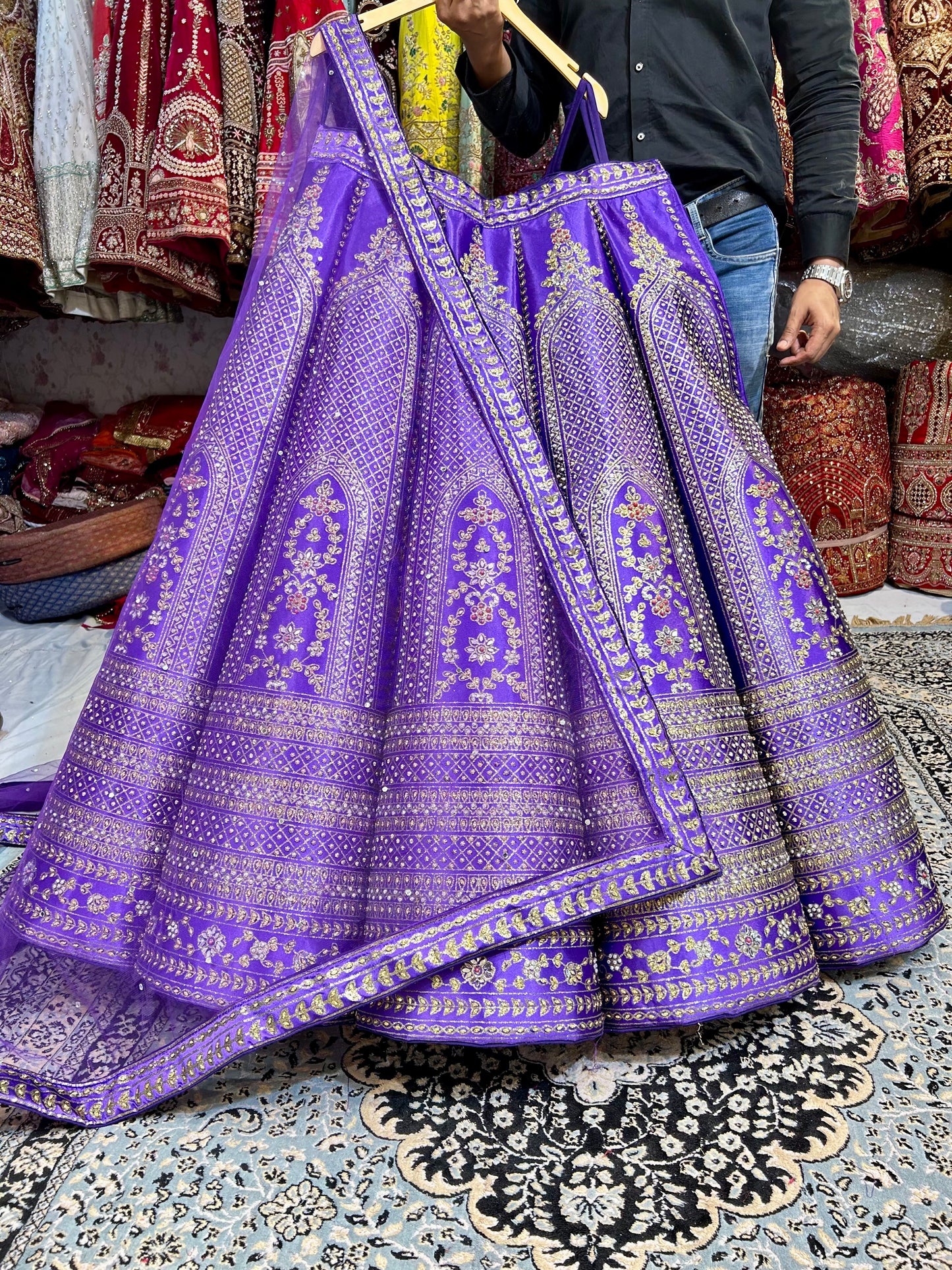 Fabulous purple lehenga