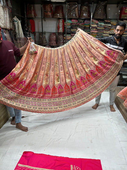 Stylish pink peach Lehenga