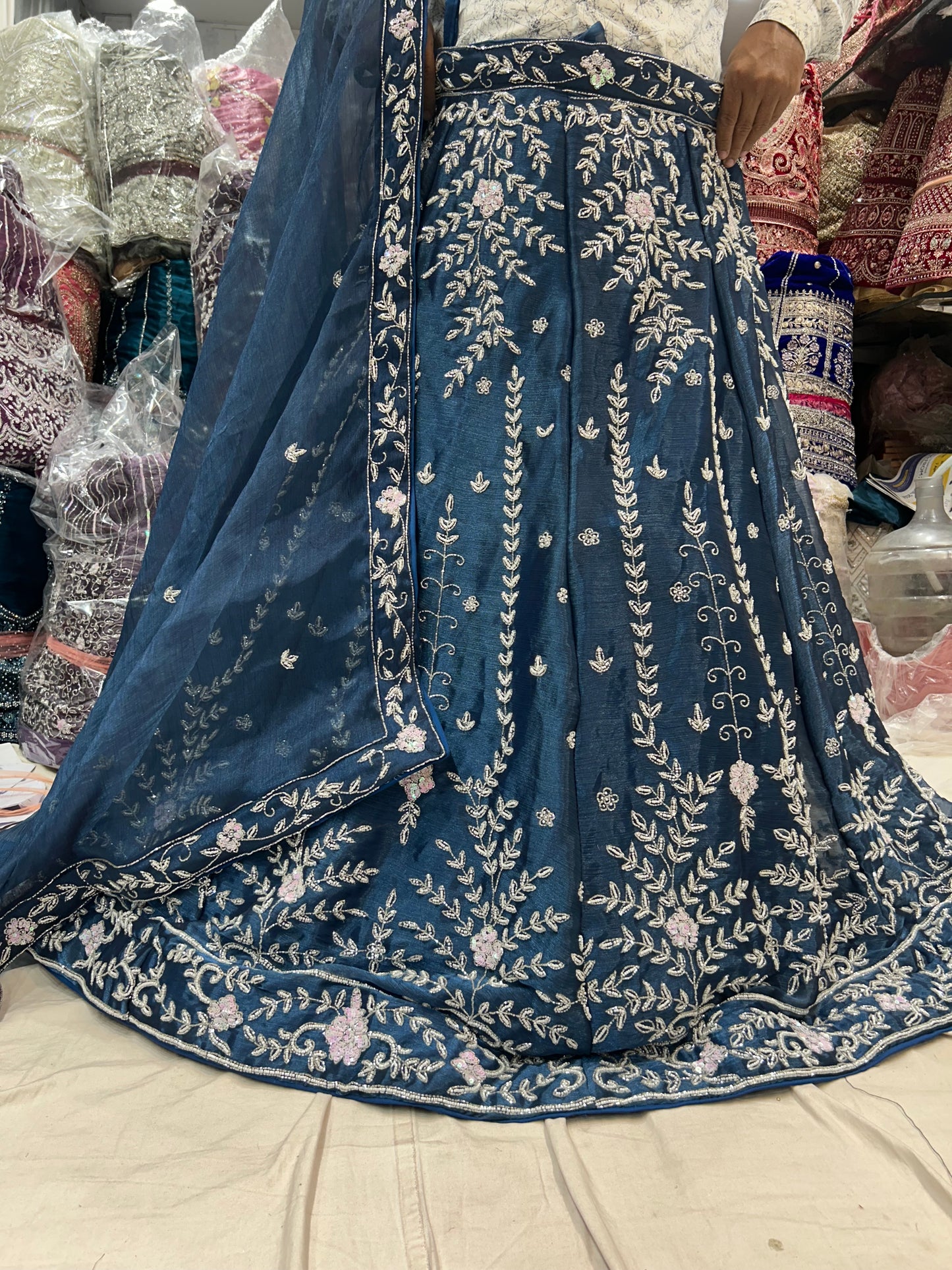 Awesome blue lehenga 🥰