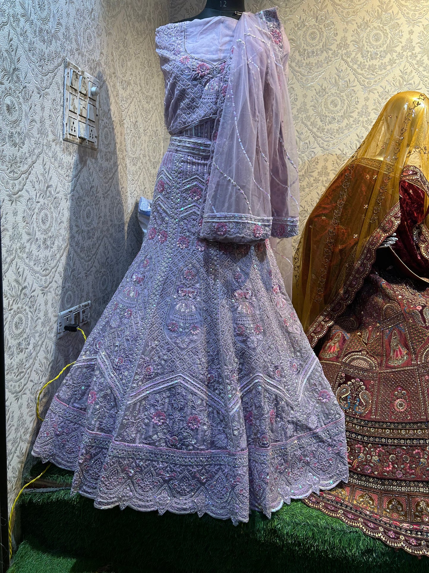 Beautiful lavender lehenga