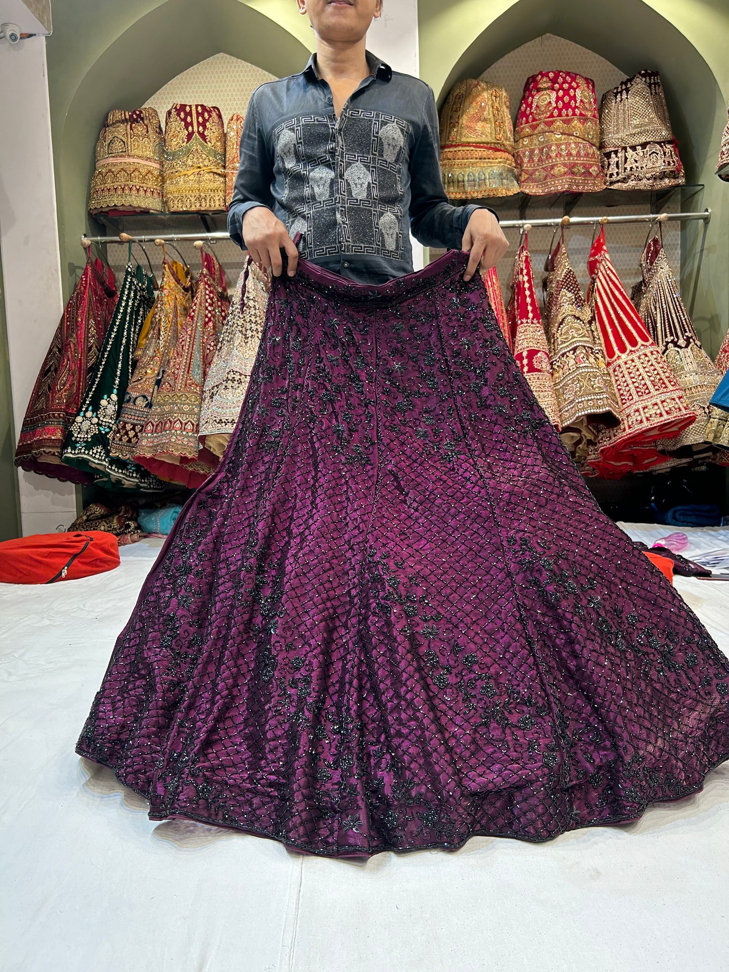 Stunning Purple Lehenga