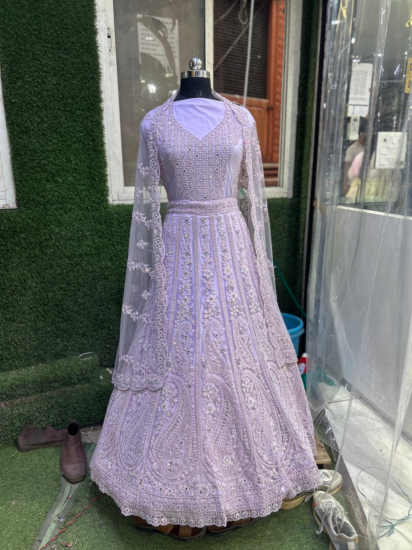 Pleasing purple lehenga