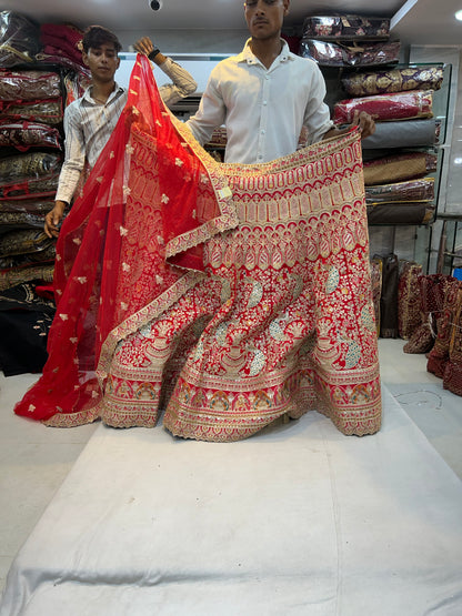 Peacock bridal lehenga