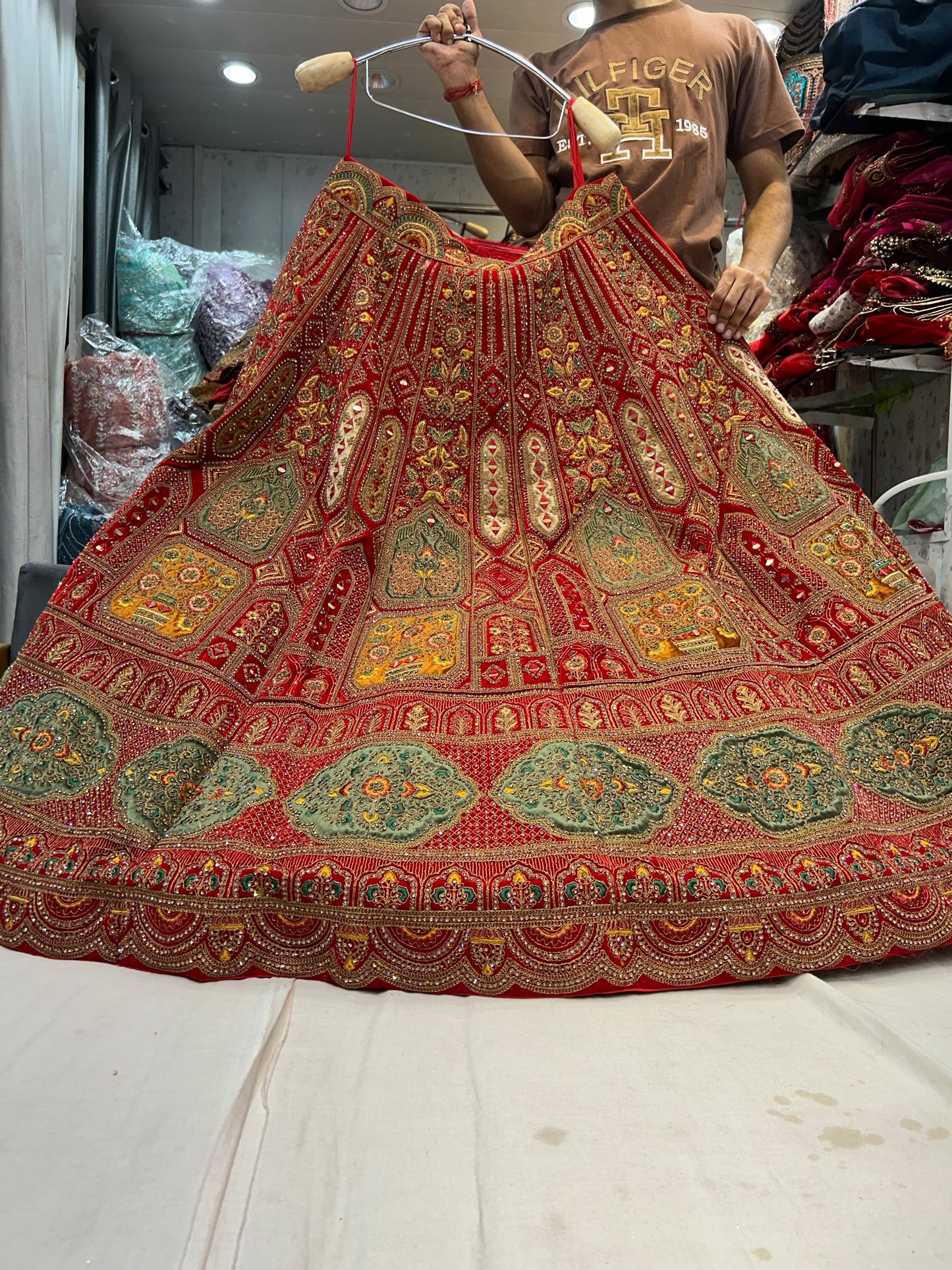 Gorgeous Pink Full Heavy lehenga