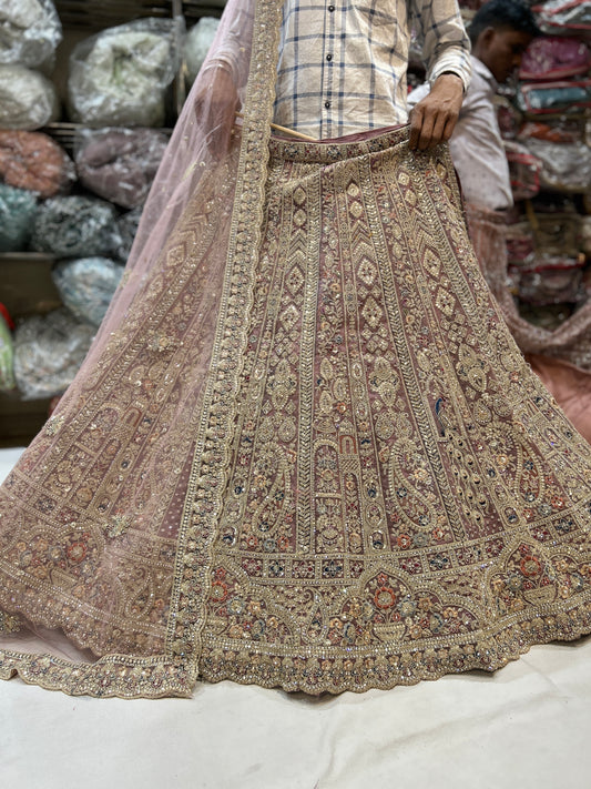 Beautiful rust peacock lehenga