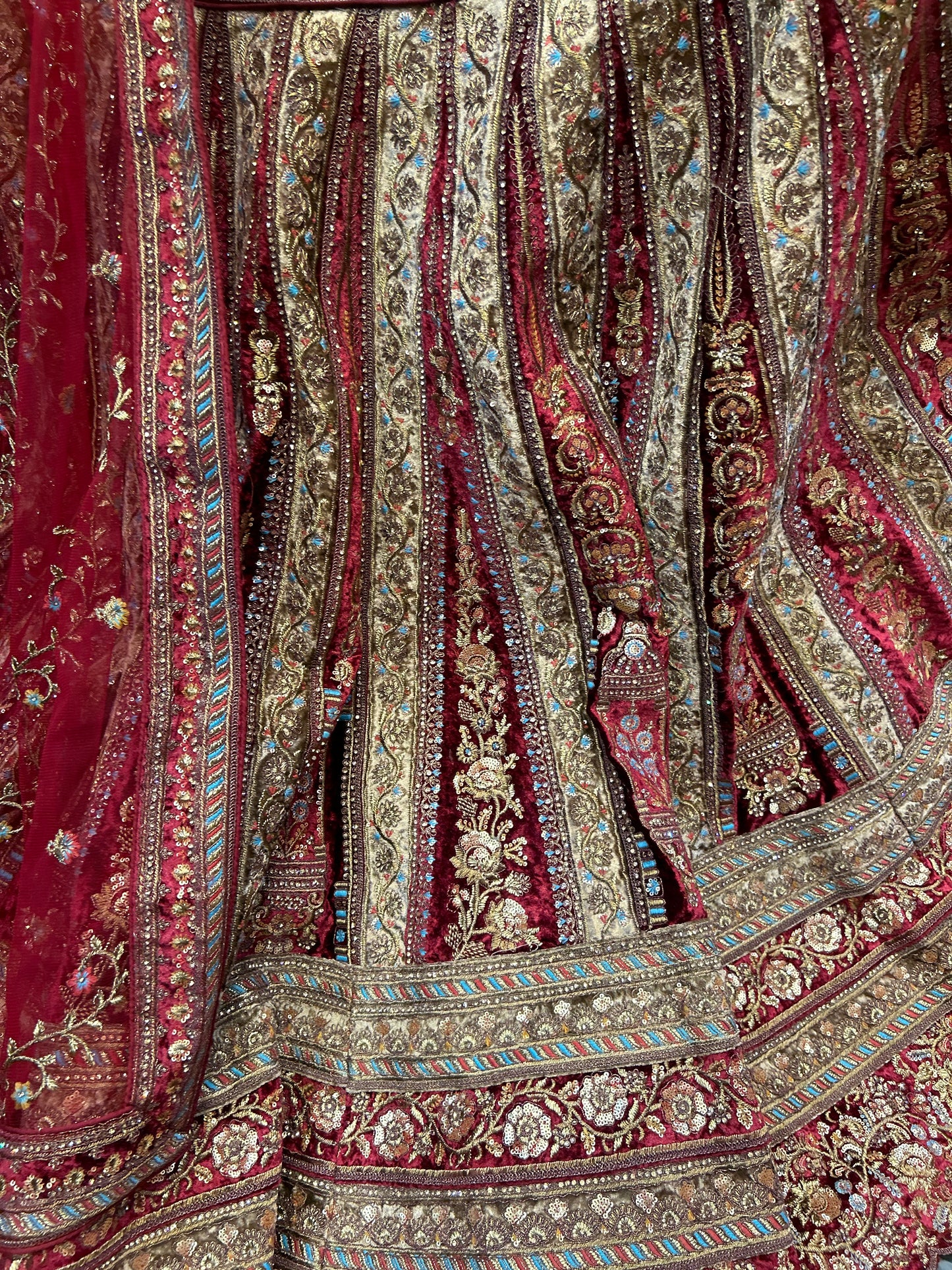 Amazing maroon Bridal Lehenga