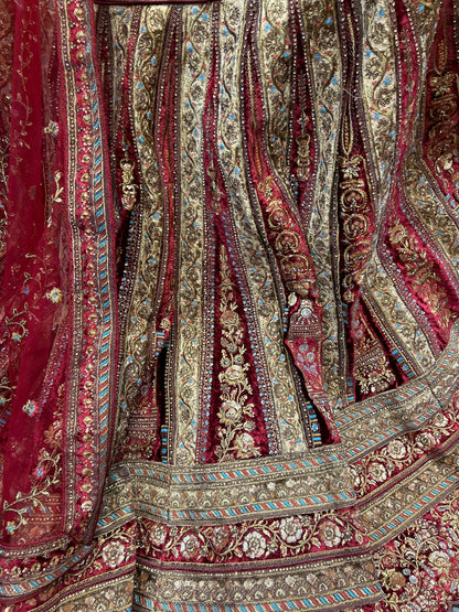 Amazing maroon Bridal Lehenga