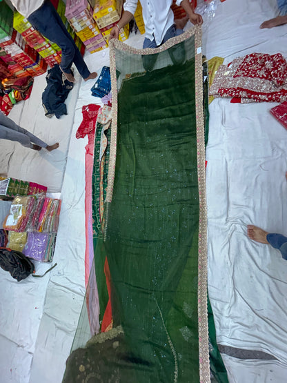 Attractive green Saree