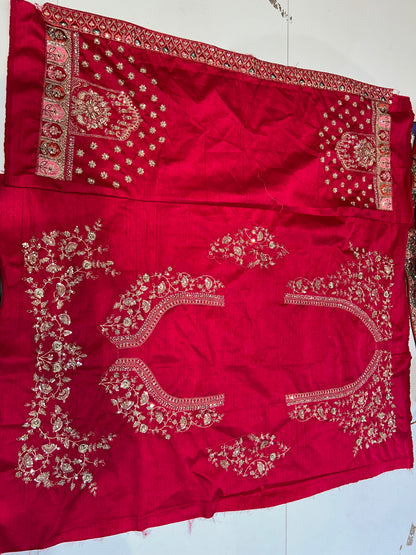 Tremendous red bridal lehenga