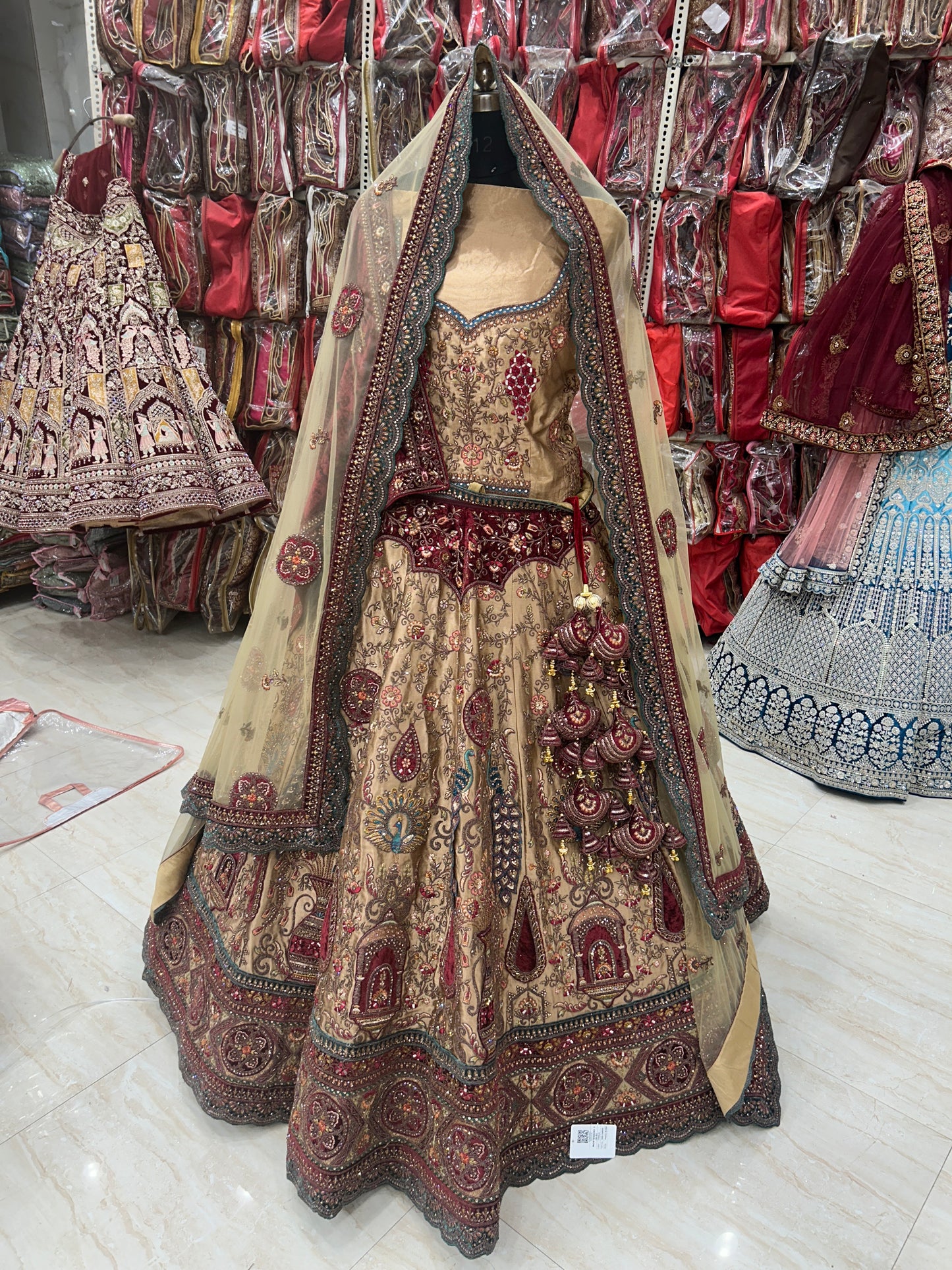 Maroon Handwork Heavy Designer Lehenga ❤️