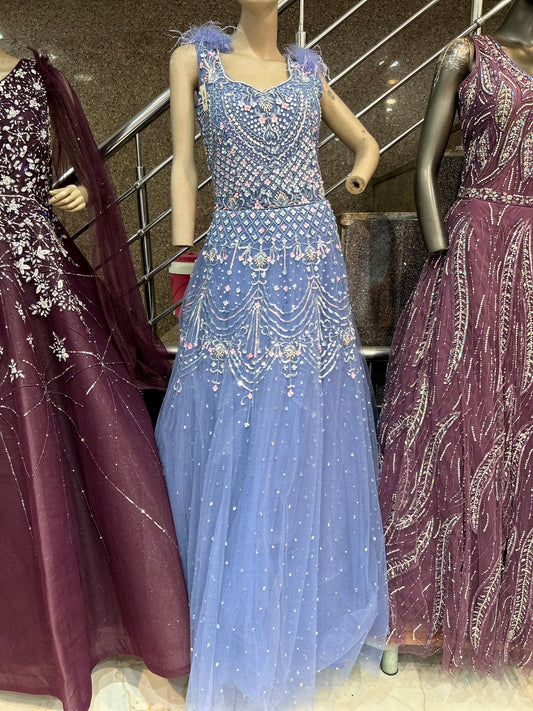 Pretty blue gown