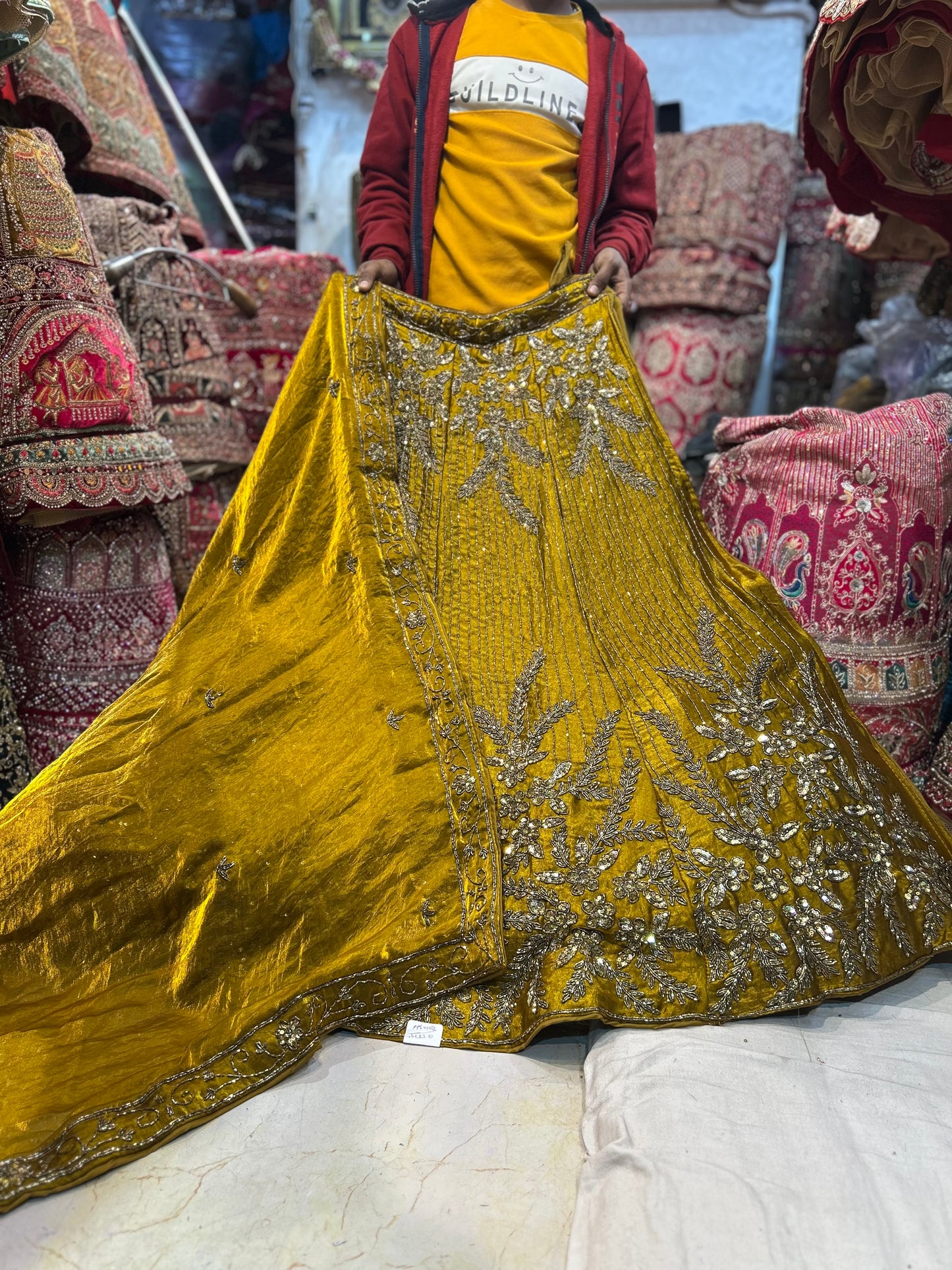 Stunning golden yellow Lehenga