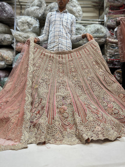 Attractive peach lehenga