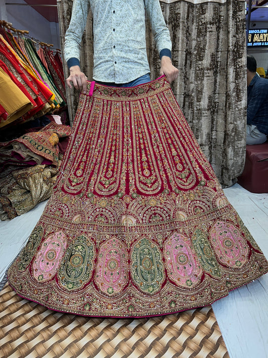 Magnífica lehenga rosa