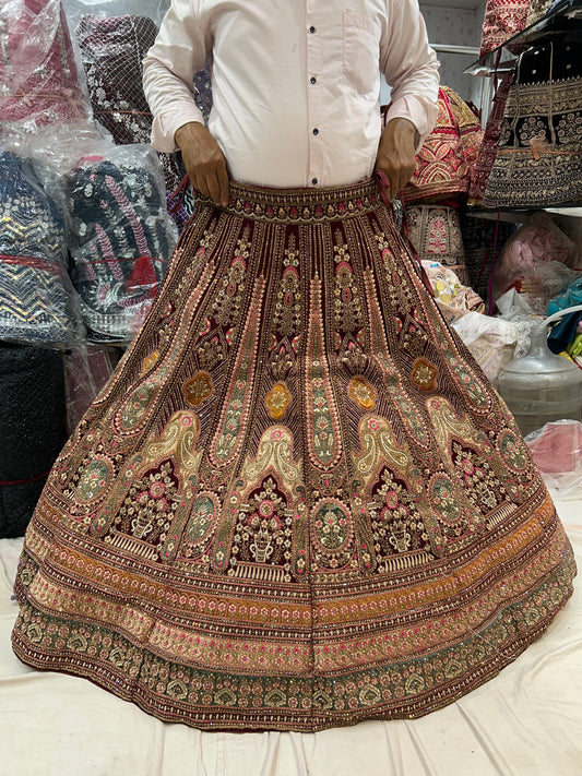 Awesome maroon Lehenga 😍